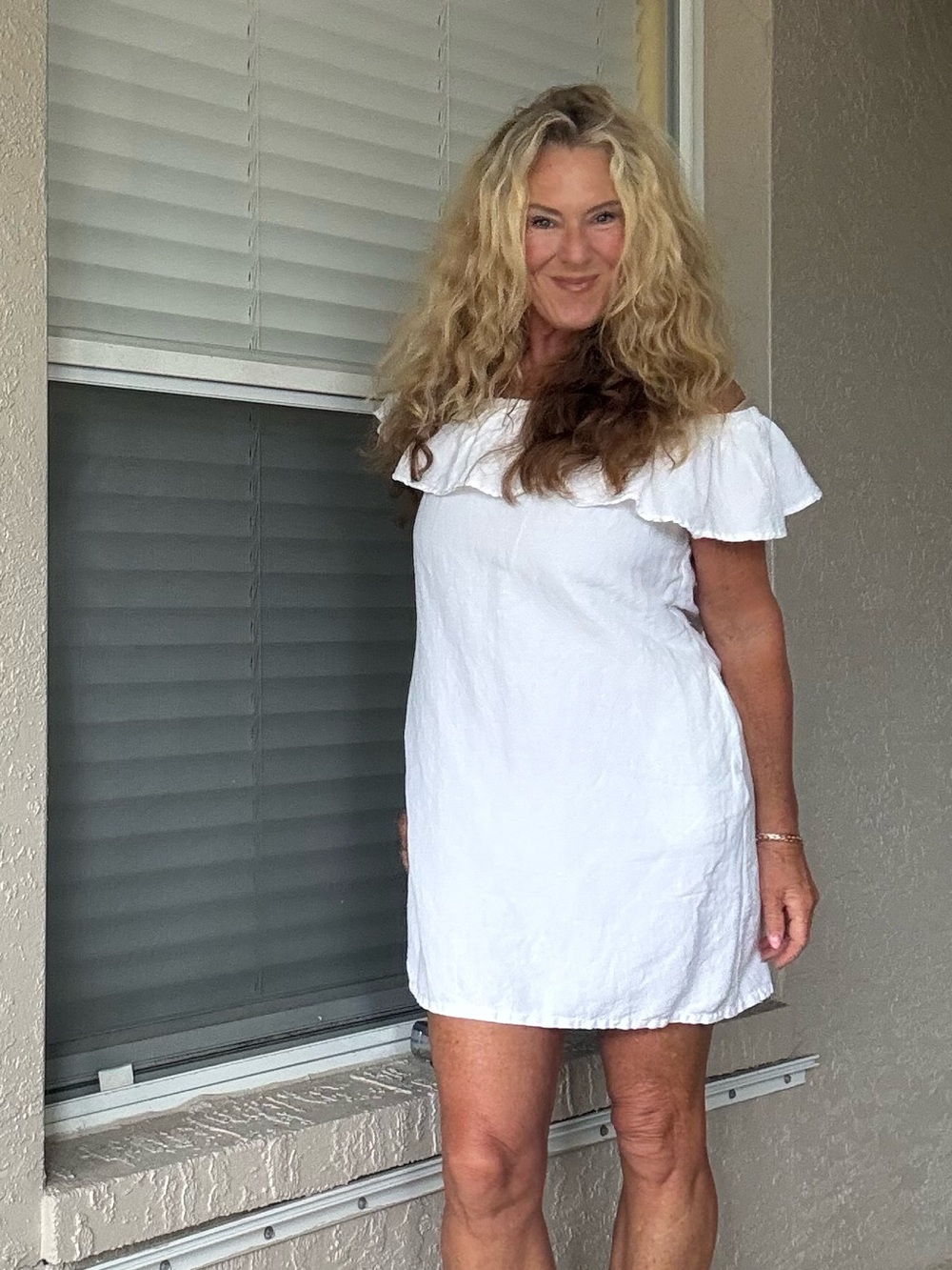 Tommy Bahama White Off-Shoulder Dress - Picture 6 of 10